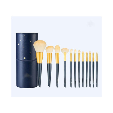 12PCS Soft Synthetic Fiber Hair Makeup Set For Synthetic Foundation Blending Blush Concealer Eye Shadow Makeup