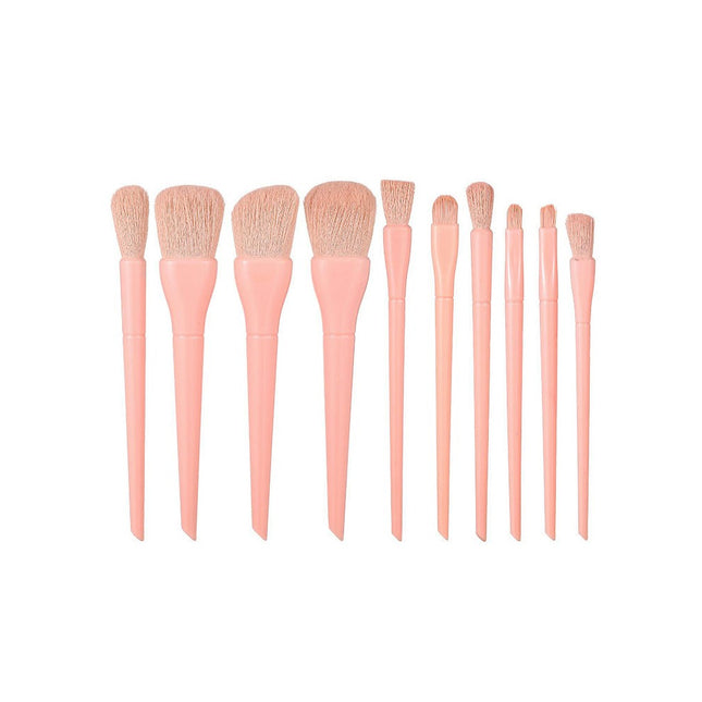 Make Up Brushes 10 Pcs Makeup Brush Set Powder Brush Concealer Blending Brushes Set Stipping Brush Travel Set