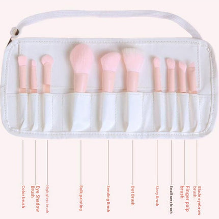 Makeup Brushes Set Crystal Handle-10pcs Makeup Brush Set Synthetic Bristles Cosmetic For Brush Kit For Make Up