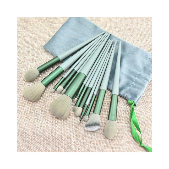 13 Pcs Professional Makeup Brush Set Cosmetic Plastic Handle Cruelty-FreeBrushes Blush Concealer Eye Shadow