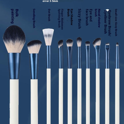 10-Pcs Makeup Brush Set Professional Makeup Brushes Face Foundation Brush Vegan Make Up Brushes Set