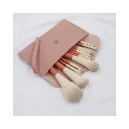 12 Piece Makeup Brush Set For Liquid Cream & Powder Eyeshadow Foundation Concealer Blush & Contour Travel