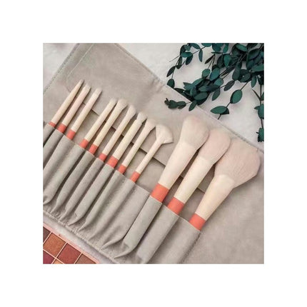 12 Piece Makeup Brush Set For Liquid Cream & Powder Eyeshadow Foundation Concealer Blush & Contour Travel