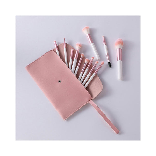 Travel Makeup Brushes Set Professional Cute Makeup Brush For Foundation Powder Concealer Blush Portable Storage Bag