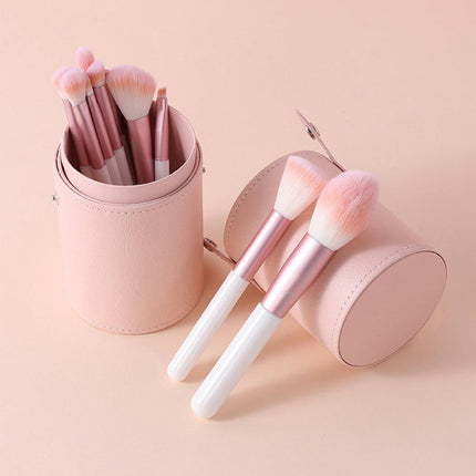 Travel Makeup Brushes Set Professional Cute Makeup Brush For Foundation Powder Concealer Blush Portable Storage Bag