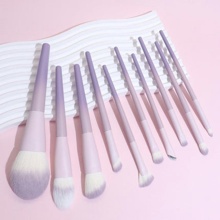 Makeup Brush Set 10 Pcs Premium Synthetic Foundation Powder Concealers Eye shadows Blush Makeup Brushes