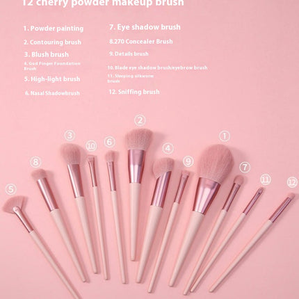 Makeup Brushes 12Pcs Makeup Brush Set Premium Synthetic Face FoundationBrush Concealer Eyeshadow Brushes Set