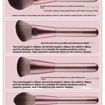 12 Pcs Makeup Brush Set Professional Makeup Brushes Face Foundation Brush Concealer Eyeshadow Brushes Set