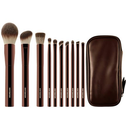 Fiber Hair 10 Makeup Brush Set Face Foundation Brush Make Up Brushes Set With Brush Bags