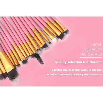 20 Pcs Full Face Professional Makeup Brushes Set For Powder Liquid Cream Blush Brush Foundation Brush