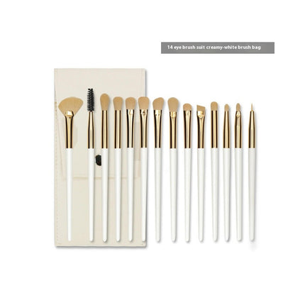 14Pcs Makeup Brush Set Premium Synthetic Powder Foundation Contour Eye Shadow Blending Liner Make Up Brush Kit