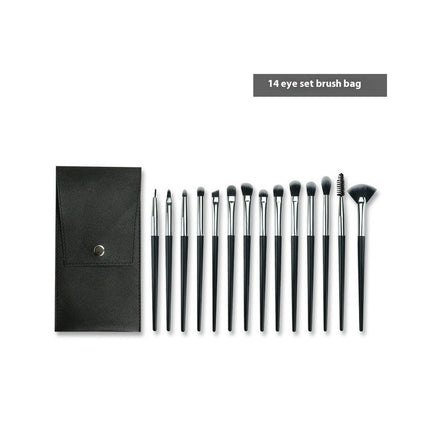 14Pcs Makeup Brush Set Premium Synthetic Powder Foundation Contour Eye Shadow Blending Liner Make Up Brush Kit