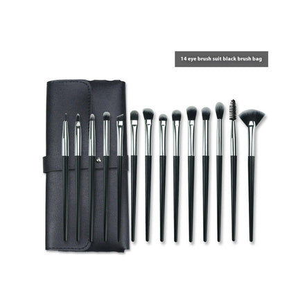 14Pcs Makeup Brush Set Premium Synthetic Powder Foundation Contour Eye Shadow Blending Liner Make Up Brush Kit