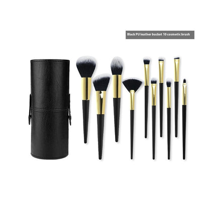 Professional Eye shadow Concealer Eyebrow Foundation Powder Liquid Cream Blending Brushes Set With Carrying Bag