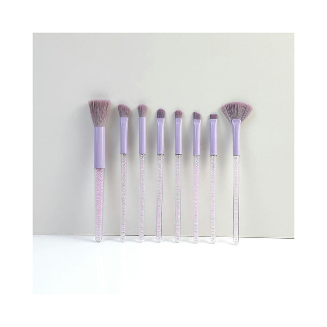 Makeup Brush Set Glitter Acrylic Handle Make Up Brushes For Powder Blush and Eyeshadow Makeup Brushes Set