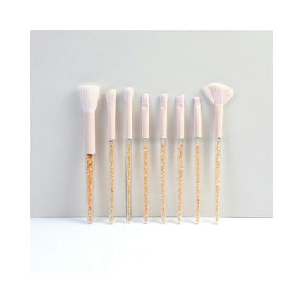 Makeup Brush Set Glitter Acrylic Handle Make Up Brushes For Powder Blush and Eyeshadow Makeup Brushes Set