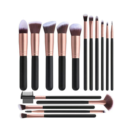 14/16 Pcs Foundation Brushes For Blending Liquid Cream Flawless Powder Cosmetics Buffing Stippling Concealer