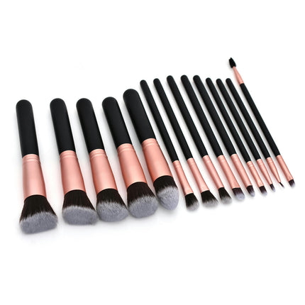 14/16 Pcs Foundation Brushes For Blending Liquid Cream Flawless Powder Cosmetics Buffing Stippling Concealer