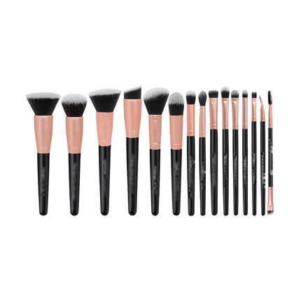 Makeup Brushes Professional 15Piece Brush Set Face Makeup Brush Set Foundation Brush Set Travel Makeup Brushes