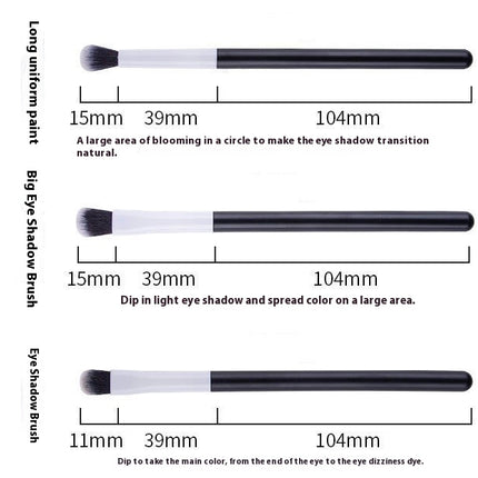 Pack of 12pcs Cosmetic Eye Shadow Sponge Eyeliner Eyebrow Lip Nose Foundation Powder Makeup Brushes Sets