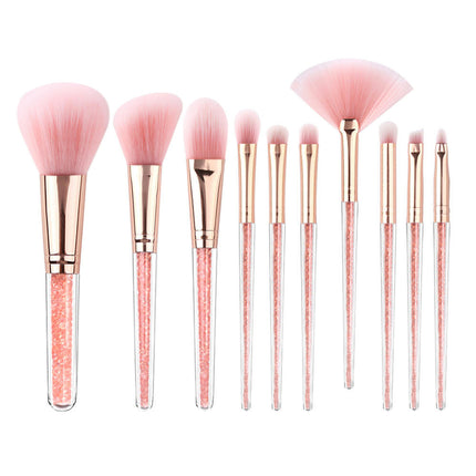 Sparkling Broken Diamond-10 Quality Soft Bristle Makeup Brushes For Everyday Use Professional Makeup Brushes & Tools