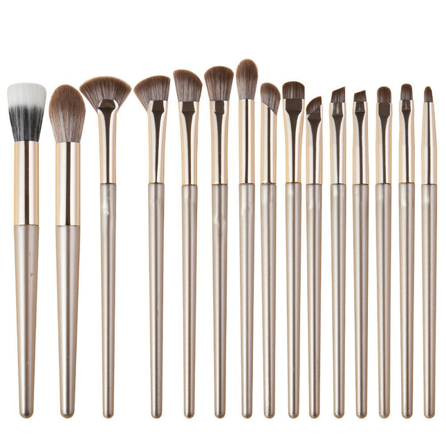 Eye Makeup Brushes 15 Pcs Professional Eye Brush Set Eyeshadow Eyebrow Blending Fan Eyelash Brush Set