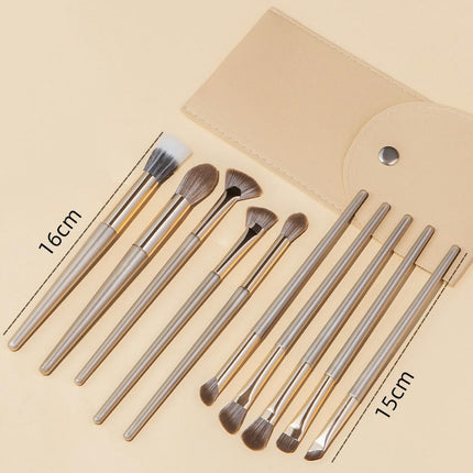 Eye Makeup Brushes 15 Pcs Professional Eye Brush Set Eyeshadow Eyebrow Blending Fan Eyelash Brush Set