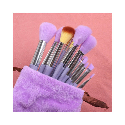 13pcs Makeup Brush Set Fluid Foundationss Powder Concealers Eye Shadows Makeup Brushes Travel Makeup Brush Set