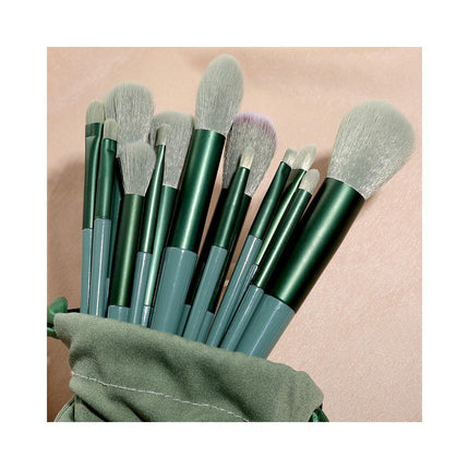 13pcs Makeup Brush Set Fluid Foundationss Powder Concealers Eye Shadows Makeup Brushes Travel Makeup Brush Set