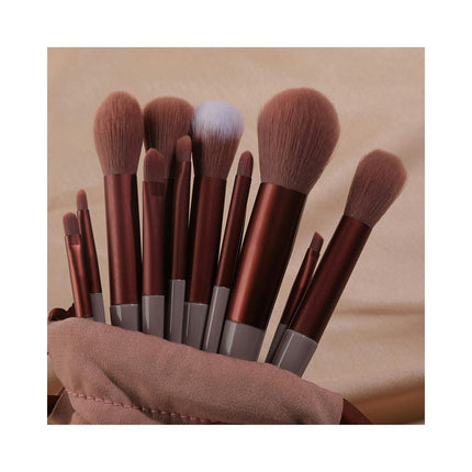 13pcs Makeup Brush Set Fluid Foundationss Powder Concealers Eye Shadows Makeup Brushes Travel Makeup Brush Set