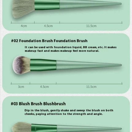 13pcs Makeup Brush Set Fluid Foundationss Powder Concealers Eye Shadows Makeup Brushes Travel Makeup Brush Set