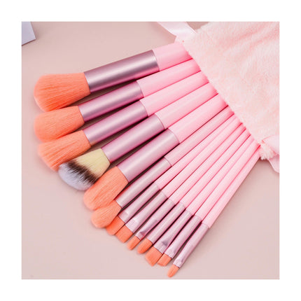 13Pcs Morandi makeup brush set soft-bristled facial mask brush makeup brush contouring eye shadow blush concealer