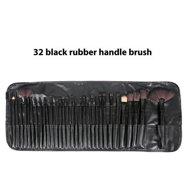 Cosmetic Makeup Brushes Set Portable Foundation Brush 32pcs  Eyeshadow Concealer Lash Blush Brush With Bag