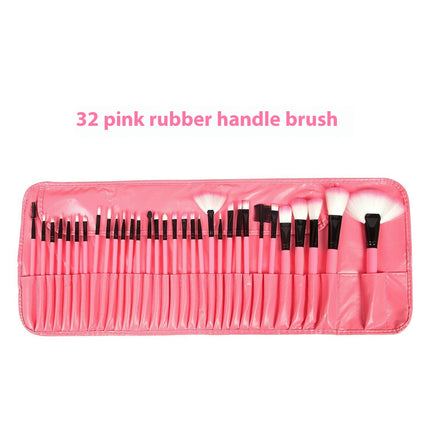 Cosmetic Makeup Brushes Set Portable Foundation Brush 32pcs  Eyeshadow Concealer Lash Blush Brush With Bag