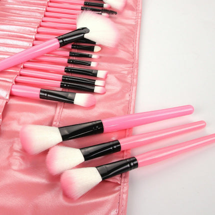 Cosmetic Makeup Brushes Set Portable Foundation Brush 32pcs  Eyeshadow Concealer Lash Blush Brush With Bag