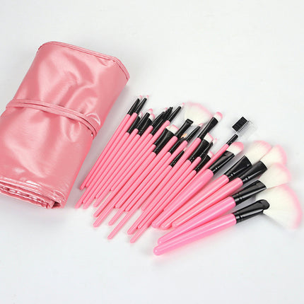 Cosmetic Makeup Brushes Set Portable Foundation Brush 32pcs  Eyeshadow Concealer Lash Blush Brush With Bag