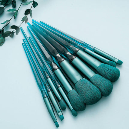 10 Pcs Makeup Brush Set Vegan Professional Diamond Makeup Brushes Set Make Up Brushes Set Professional