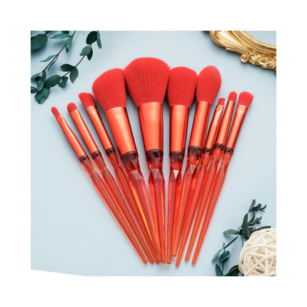 10 Pcs Makeup Brush Set Vegan Professional Diamond Makeup Brushes Set Make Up Brushes Set Professional