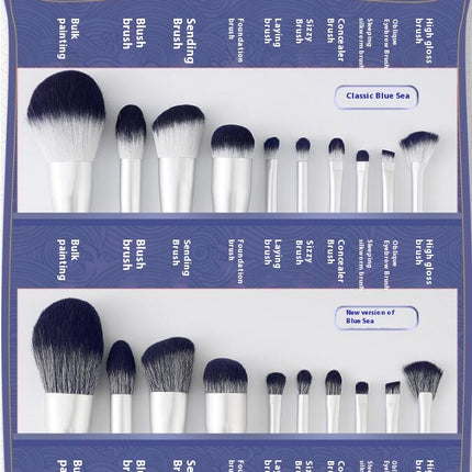 10Pcs Makeup Brush Set Face Brushes For Blush Eye Brushes Blending Shadow and Brow Travel Makeup Brushes