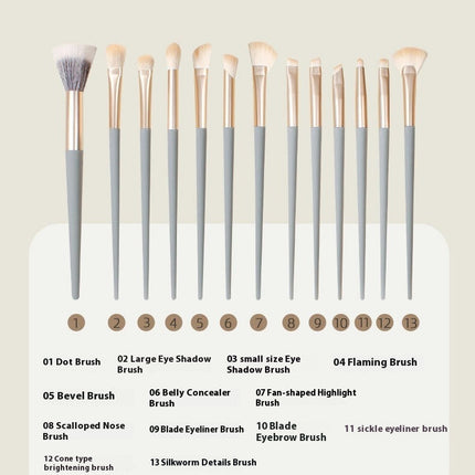 Eye Makeup Brushes 10/13PCS Professional Eye shadow Eyebrow Cream Blending Brushes Set With Carrying Bag