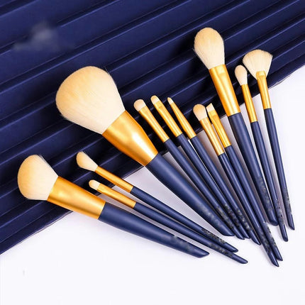 12Pcs Makeup Brushes, Premium Synthetic Makeup Brush Set Professional Blush Contour Eye Make Up Brush Kit