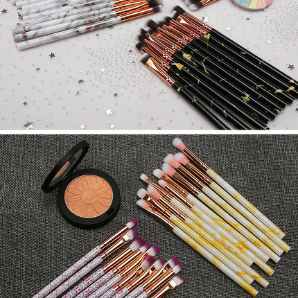 Professional Brushes10Pcs Marble Make Up Brushes Makeup Brushes Set Include Eyeshadow Eyebrow Brush Set