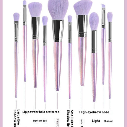 Makeup Brush Sets, Premium Synthetic Contour Blush Foundation Concealers Eye Shadows Eyebrow Cosmetic Brushes(10 pcs)