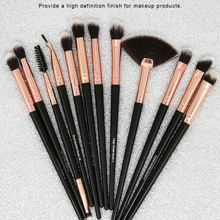 Eye Makeup Brushes 12 PCS Professional Eye shadow Eyebrow Foundation Powder Cream Blending Brushes Set