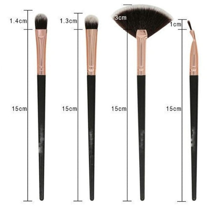 Eye Makeup Brushes 12 PCS Professional Eye shadow Eyebrow Foundation Powder Cream Blending Brushes Set