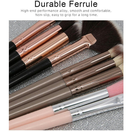 Eye Makeup Brushes 12 PCS Professional Eye shadow Eyebrow Foundation Powder Cream Blending Brushes Set