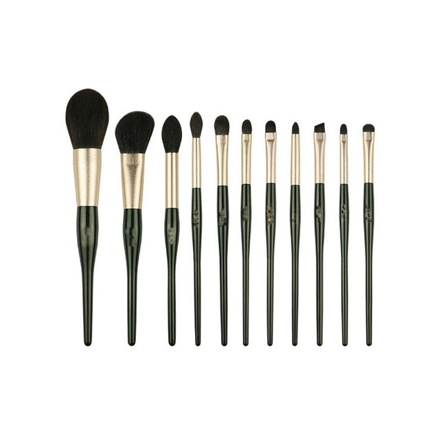 11 Brushes Foundation Concealer Eye Shadow Brush Contour Brush  Make Up Brushes Kit Travel Cosmetic Brush Set