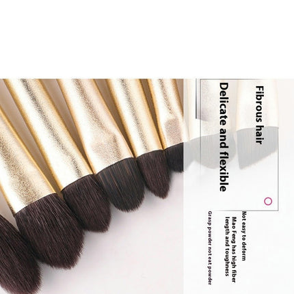 11 Brushes Foundation Concealer Eye Shadow Brush Contour Brush  Make Up Brushes Kit Travel Cosmetic Brush Set