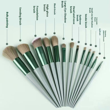 13 Pcs Make Up Kits For Foundation Eye Shadows Professional Make Up Brushes Set Blending Brushes Tools Kit