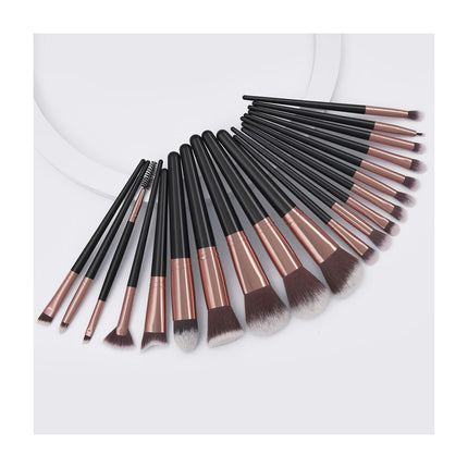 20Pcs Brushes Set Face Makeup Brushes Set Travel Make Up Brushes With Plastic Handle Softy Synthetic Fiber